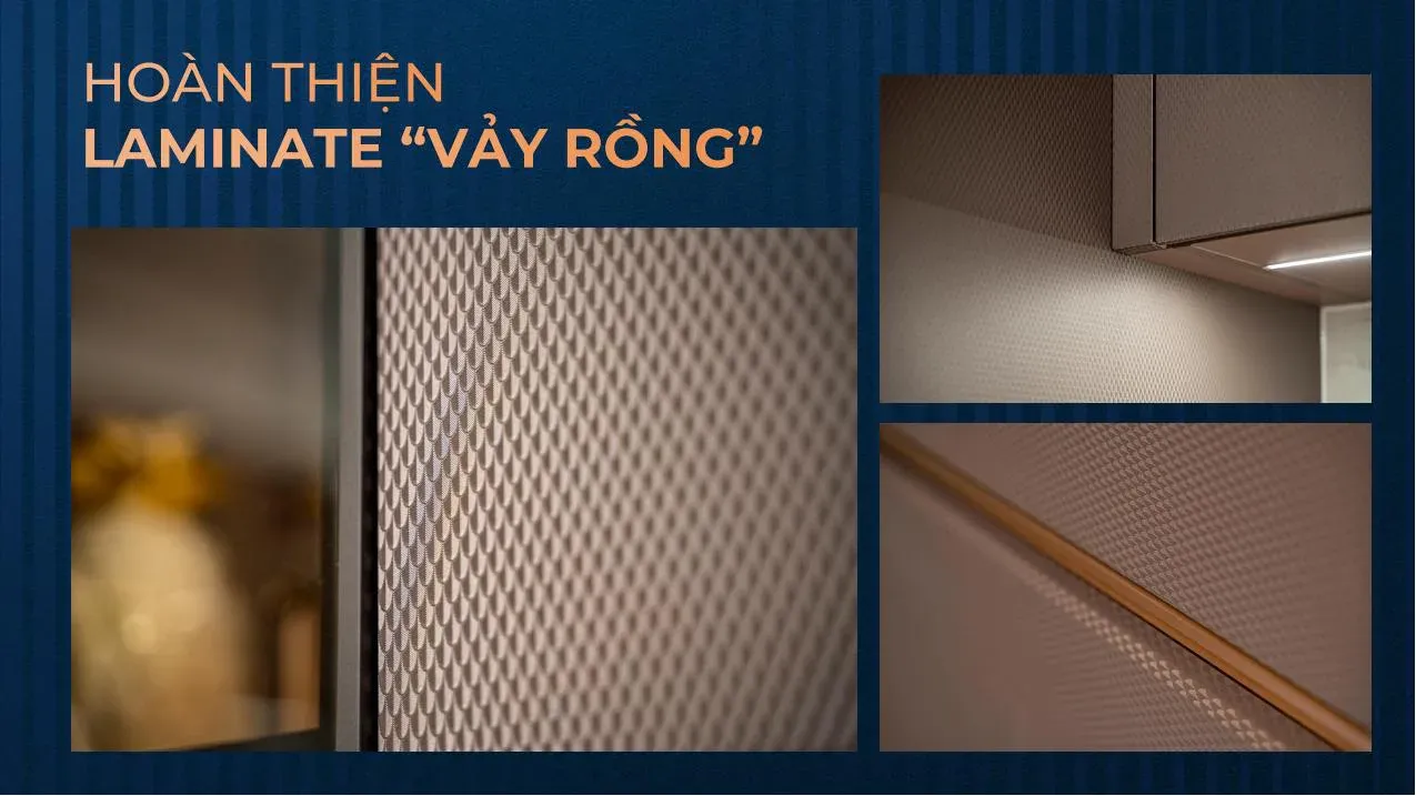 Bề mặt laminate vảy rồng