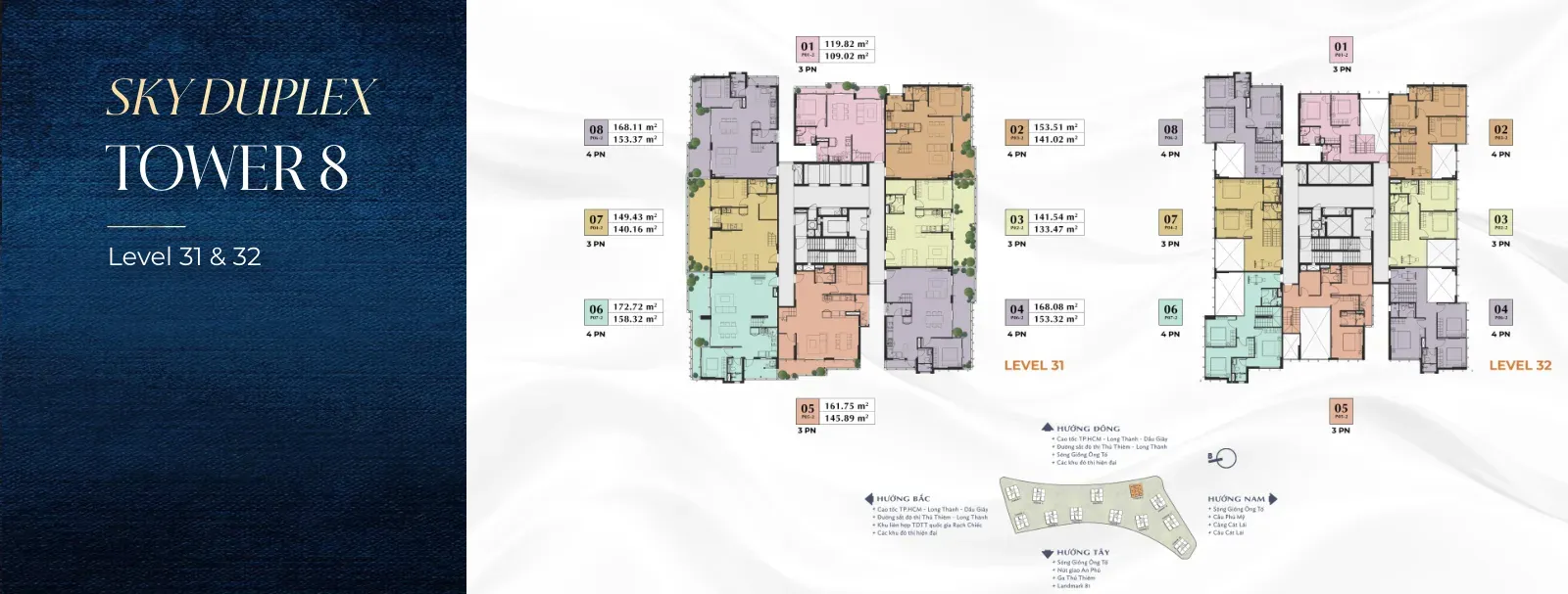 Mặt bằng Sky Duplex tháp 8
